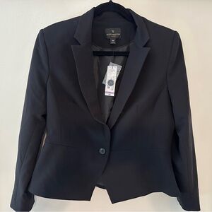 Worthington Black Blazer Tailored Fit Professional Silhouette